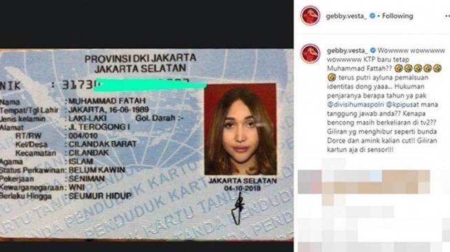 Perbandingan Wajah Lucinta Luna Dulu dan Kini (instagram/@lambe_turah)