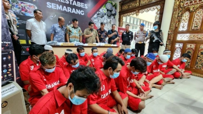 Tak Kapok Edarkan Obat Terlarang, 32 Residivis Kasus Narkoba Diamankan di Polrestabes Semarang