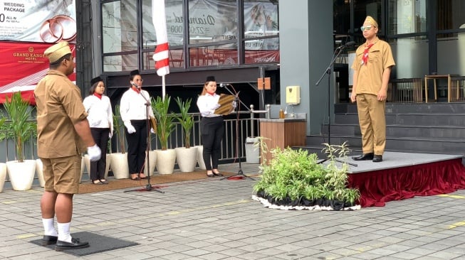 Peringati Hari Kemerdekaan RI, Hotel Grand Kangen Yogyakarta Gelar Upacara Bendera