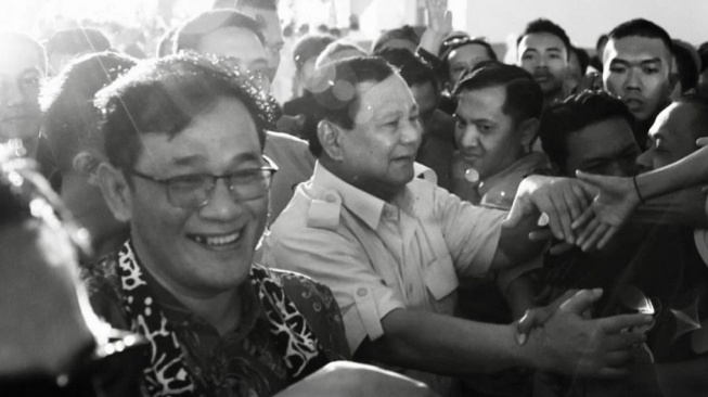 Budiman Sudjatmiko dan Prabowo Subianto. [Tangkapan akun layar IG Prabowo Subianto]