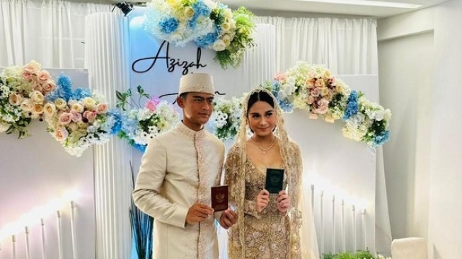 Pramata Arhan dan Azizah Salsha resmi menikah (Twitter)