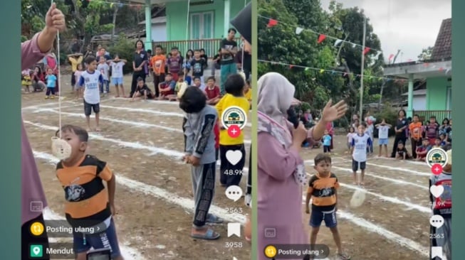 Momen Kocak Lomba Makan Kerupuk di Magelang Ini Bikin Netizen Tertawa Keras