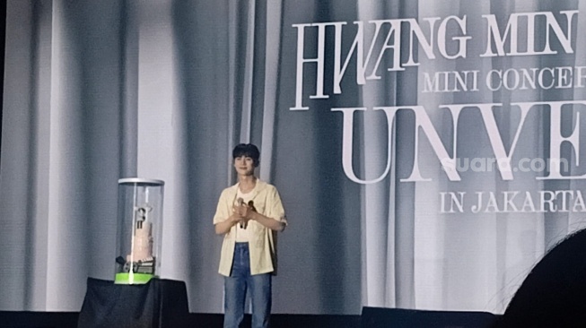 Konser Hwang Min Hyun di The Kasablanka Hall pada Sabtu, 19 Agustus 2023 [Suara.com/Rena Pangesti]