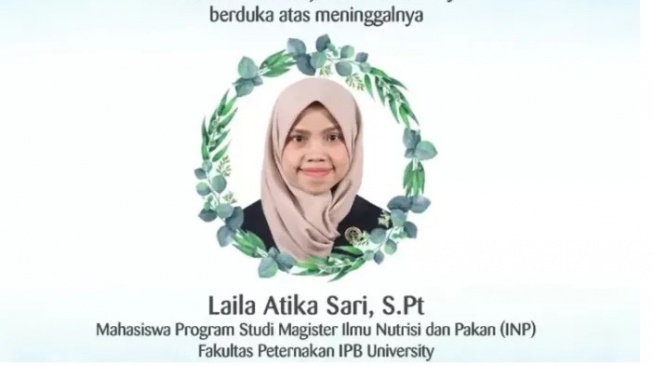 Pasca Mahasiswa IPB Laila Atika Sari Meninggal Usai Kebakaran, IPB Langsung Bentuk Tim Khusus