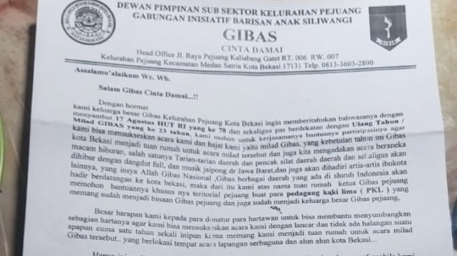 Duh! PKL di Medan Satria Bekasi Diminta Uang Rp100 Ribu untuk Ulang Tahun Ormas, Polisi Didesak Turun Tangan (Ist)