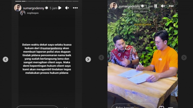 Denny Sumargo laporkan DJ Verny Hasan (Instagram/@sumargodenny)