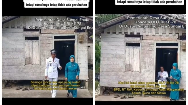 Terkenal Amanah, Kades Sungai Enau Tetap Hidup di Rumah Kayu Sederhana Meski 2 Periode Jadi Kepala Desa