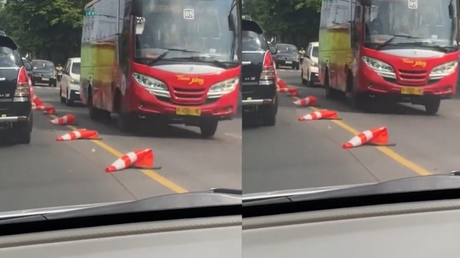 Begini Kata BMKG soal Video Traffic Cone yang Meleyot di Semarang