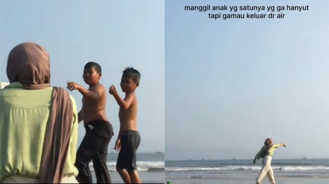 Viral Pasangan Lagi Pacaran di Pantai, Gagal Romantis karena Panik Selamatkan Bocah Terseret Ombak: Bikin Trauma