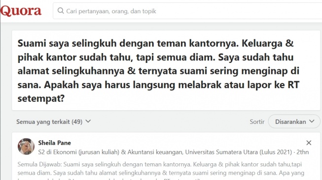 Suami Selingkuh dengan Teman Kantor, Langsung Labrak Saja atau Lapor ke RT Setempat Dulu Ya?