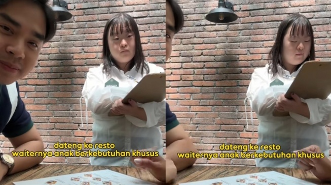 Cekatan Catat Pesanan Makanan, Hebat Restoran Ini Punya Pelayan Down Syndrome