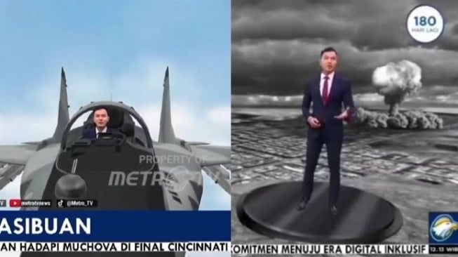 Presenter TV Bawa Berita Pakai 3D, Aksinya Berhasil Bikin Warganet Tertawa