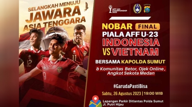 Malam Ini, Kapolda Sumut Ajak Masyarakat Medan Nobar Final AFF U-23 Indonesia vs Vietnam