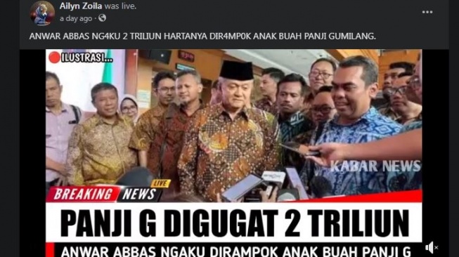 Anwar Abbas Sebut Hartanya Senilai Rp2 Triliun Dirampok Anak Buah Panji Gumilang, Benarkah?