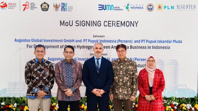 Pupuk Indonesia Gandeng Perusahaan Jerman Kembangkan Green Hydrogen dan Green Amonia di Kawasan PIM