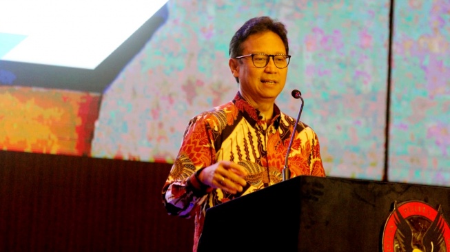 Menteri Kesejahteraan Republik Indonesia Budi Gunadi Sadikin hadir di tempat Universtitas Pelita Harapan (UPH) untuk memberi kuliah umum ketika UPH Fest. [Yandi Sofyan/Suara.com]