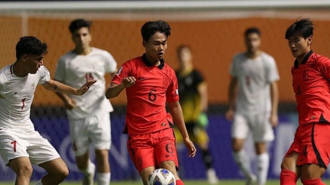 Timnas Korea Selatan U-17 di Piala Asia U-17 2023. [AFC]