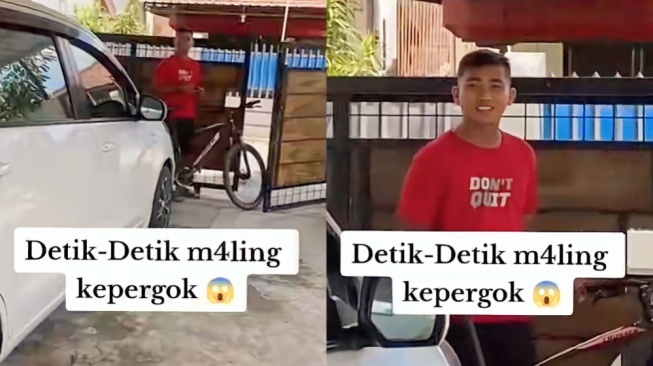 Viral Kepergok Maling Sepeda, Begini Reaksi Sopan Pemilik Banjir Pujian