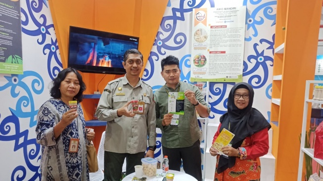 Tingkatkan Peluang Pasar UMKM Lokal, Pupuk Kaltim Fasilitasi Dua Mitra Binaan di Agrofood Expo 2023