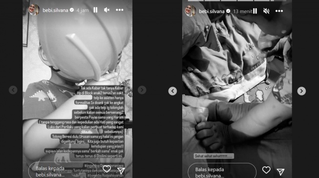 Bebi Silvana curhat Opick tak tanya kabar saat anak sakit (Instagram/@bebi.silvana)