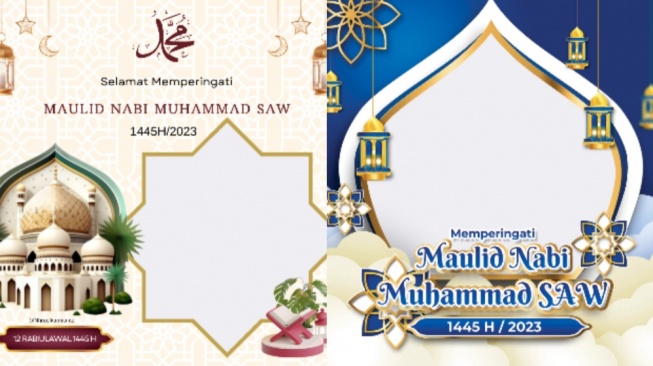 50 Twibbon Maulid Nabi 2023 Terbaru dengan Desain Keren dan Unik