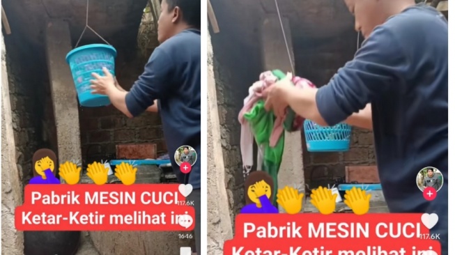 Cara Unik dan Kreatif Keringkan Pakaian Sehabis Dicuci, Taruh di Tempat Sampah