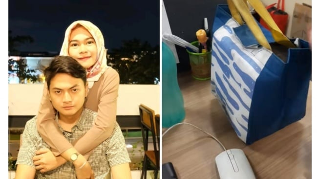 Momen Pria Pamer Bekal Makanan Bawaan dari Istri, Penampakan Bikin Bingung