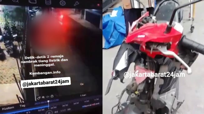 Video Dua Remaja yang Diduga Gengster di Jakarta Barat Tewas Usai Tabrak Tiang Listrik