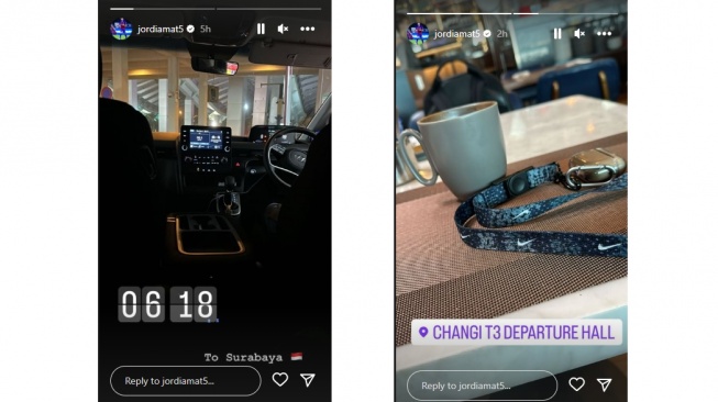 Jordi Amat sudah berada di Bandara Changi Singapura untuk menuju Indonesia (Instagram/jordiamat5)