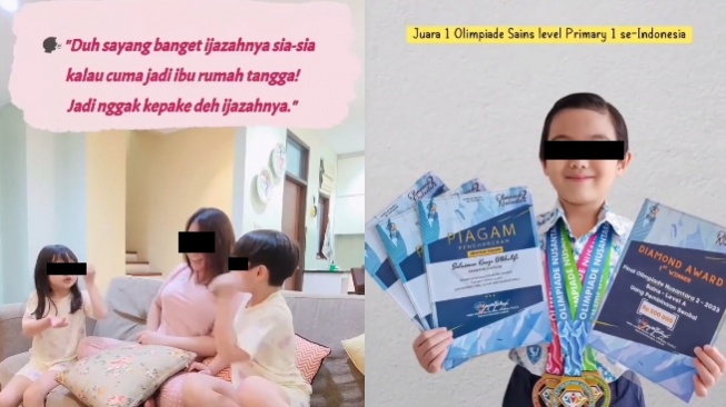 Dinyinyiri Punya Ijazah Malah Jadi IRT, Ibu Ini Balas Menohok: Anak Menang Olimpiade Se-Indonesia