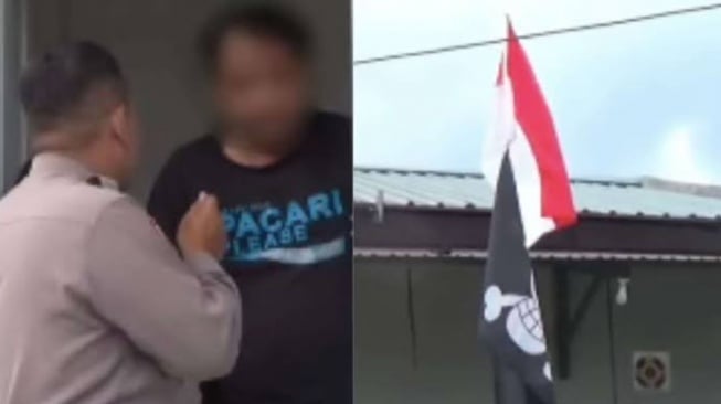 Warga pasang bendera One Piece sejajar dengan merah putih (Instagram)