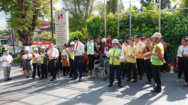 Jaga Kenyamanan Tamu, Swiss-Belboutique Yogyakarta Adakan Simulasi Penanganan Bencana Kebakaran