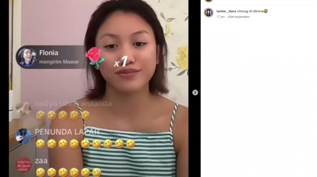 Lolly curhat kisah cintanya dengan Vadel Badjideh (Instagram)