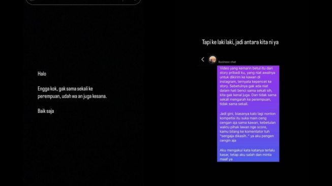 Kerabat Thariq Halilintar klarifikasi soal tudingan memaki Fuji (Instagram/@namaefujian)