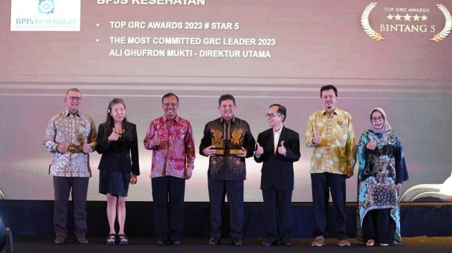 Top! BPJS Kesehatan Sabet Penghargaan 5 Star di Top GRC Awards 2023