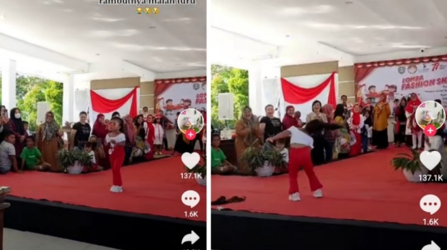 Momen Kocak Bocah Ikut Fashion Show Awalnya Memukau, Endingnya Bikin Ngakak