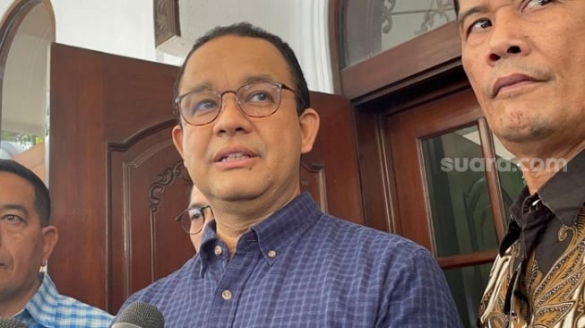 Capres Koalisi Perubahan untuk Persatuan (KPP) Anies Baswedan. (Suara.com/Bagaskara)