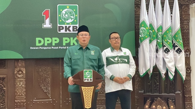 Ketua DPP PKB Cucun Ahmad Syamsurijal di kantor DPP PKB, Jakarta Pusat, Kamis (7/9/2023). (Suara.com/Novian)