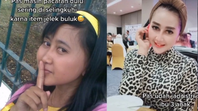 Transformasi wajah Luluk Nuril (Tiktok)