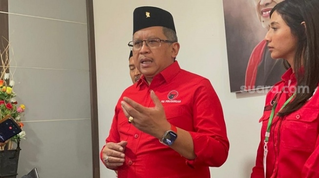 Sekretaris Jenderal DPP PDIP, Hasto Kristiyanto. (Suara.com/Bagaskara)