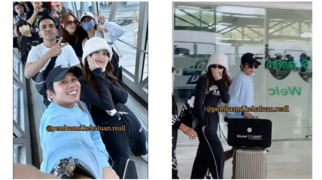 Penampilan Ayu Ting Ting saat di Bandara Jadi Omongan: Makin Mirip Idol Korea