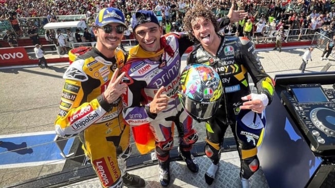 4 Fakta Menarik GP Misano 2023, Front Row Disapu Bersih 3 Rider Ducati