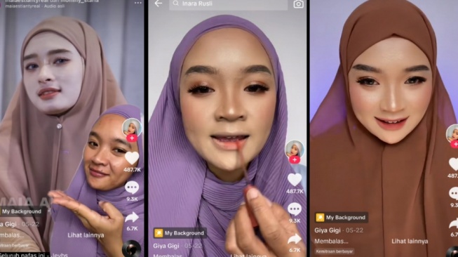 Wanita Ini Tiru Makeup Inara Rusli, Hasilnya Disebut Mirip Nissa Sabyan