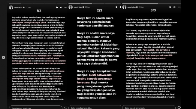 Pengakuan Arawinda Kirana di instagram (instagram)