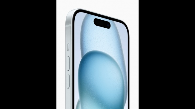 Fitur Dynamic Island di iPhone 15 dan iPhone 15 Plus yang resmi diluncurkan Apple pada 12 September 2023. [Apple.com]