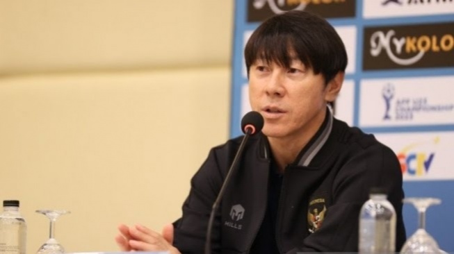 Pelatih timnas Indonesia U-23, Shin Tae-yong berhasil mencetak sejarah baru. (ANTARA/HO-PSSI)