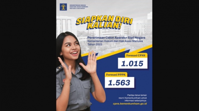 Ini Link Pendaftaran CPNS Kemenkunham 2023, Sudah Dibuka untuk Umum?