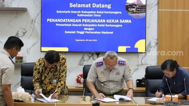 Pemkab Kukar dan STPN Yogyakarta Tanda Tangan Kerjasama Pendidikan Bidang Pertanahan