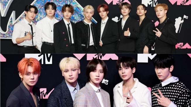 5 Momen Ikonik Stray Kids dan TXT di MTV Video Music Awards 2023