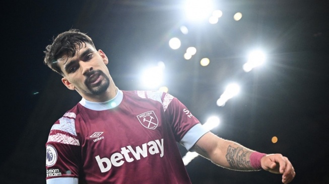 Gelandang serang West Ham United, Lucas Paqueta. [OLI SCARFF / AFP]